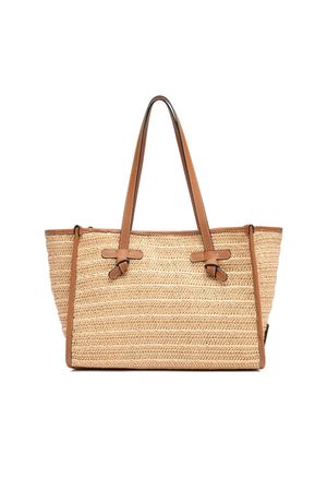 Borsa shopping in rafia effetto paglia beige GIANNI CHIARINI | BS6849COMMRVMRK064